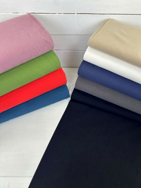 Baumwolle Sandwashed Uni