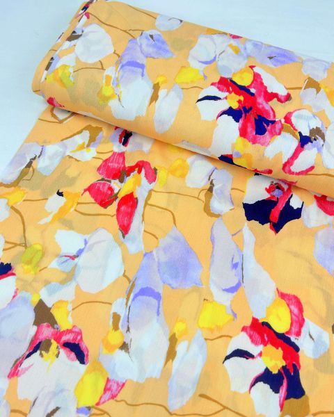 Viskose Webware Crepe Apricot