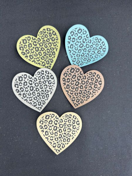 Kunstleder Label Großes Leo Herz