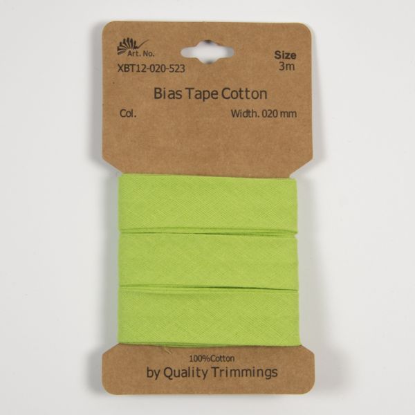 Schrägband Baumwolle Lime