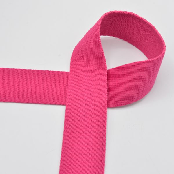 Gurtband Baumwoll-Optik 4cm Pink
