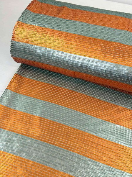 Pailletten Stoff Streifen