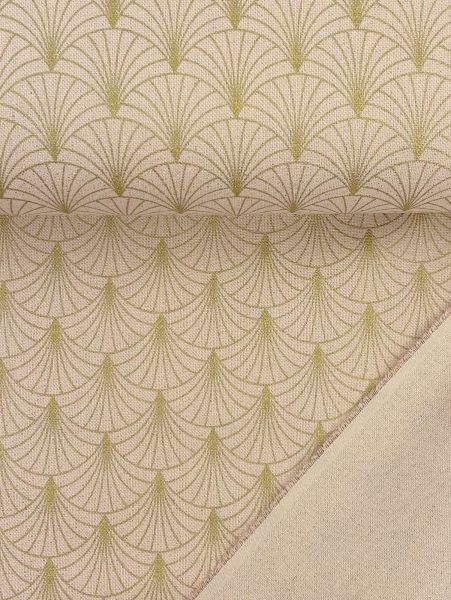 Baumwoll Canvas Glitzer Bogen Rosa