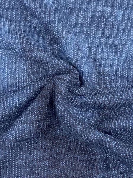 Strick-Sweat Batik Blau
