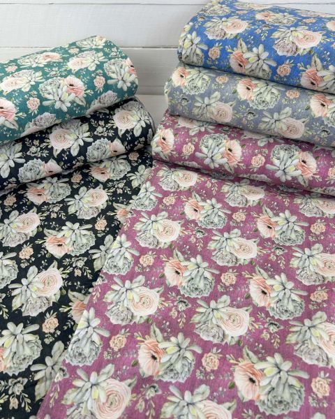 French Terry Vintage Rose