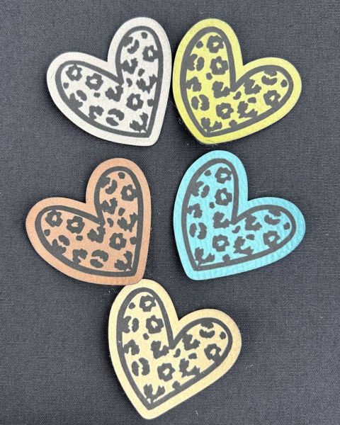 Kunstleder Label Kleines Leo Herz