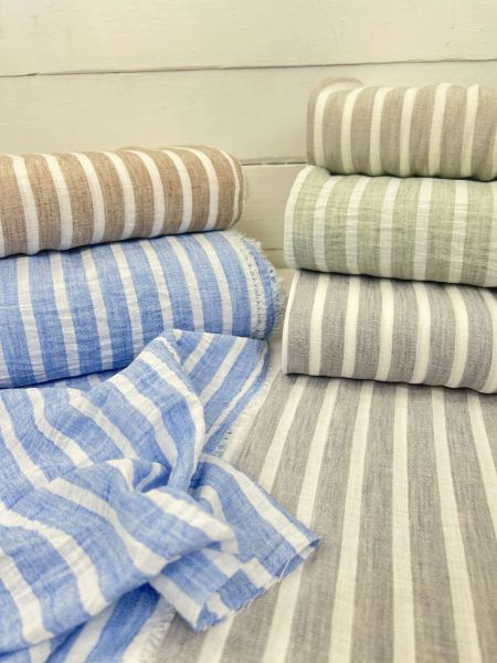 Leinen Look Streifen