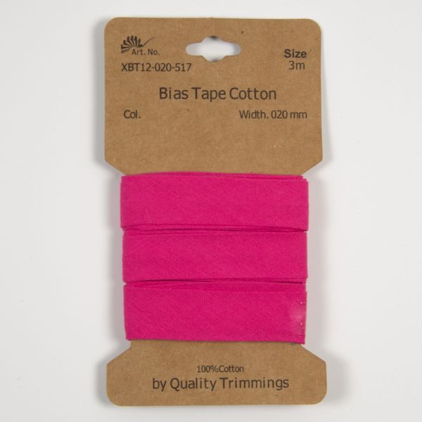 Schrägband Baumwolle Pink