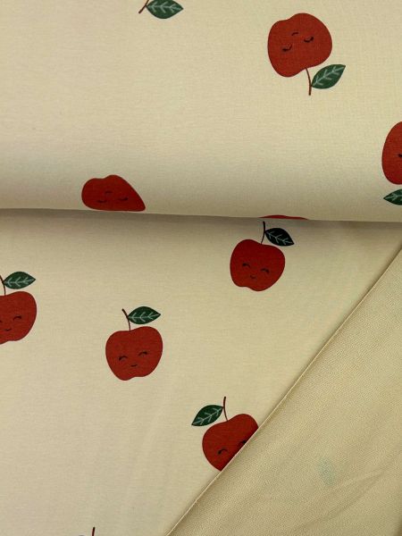 French Terry lächelnder Apfel