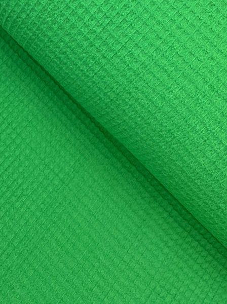 Waffel-Piqué Grün