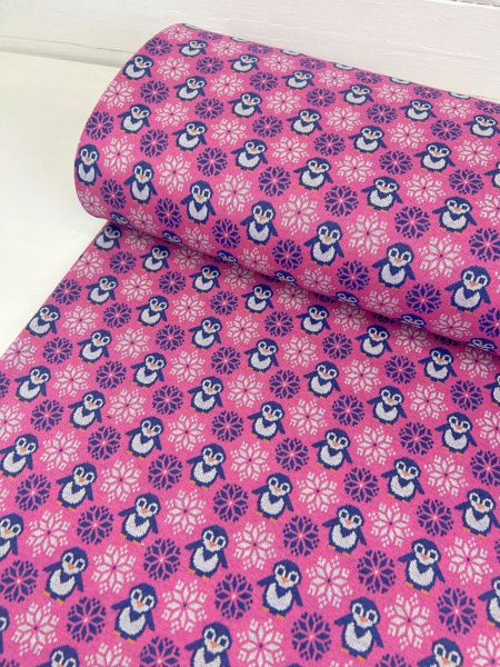 Jacquard-Jersey Pinguin