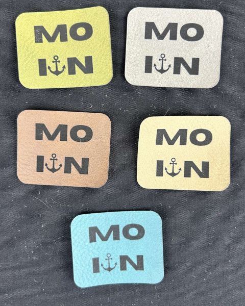 Kunstleder Label MOIN