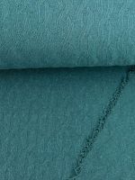 Strickstoff Kabelstrick flach Petrol Strickstoff Kabelstrick flach Petrol