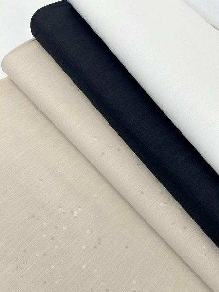 100% Leinen Uni Standard