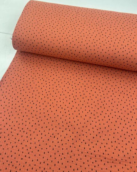 Musselin Punkte Terracotta