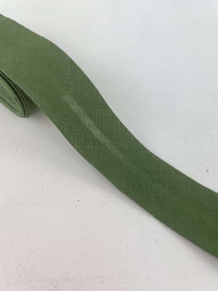 Schrägband Baumwolle Olivgrün