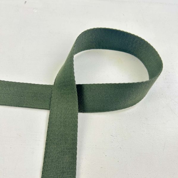 Gurtband Baumwoll-Optik 4cm Khaki