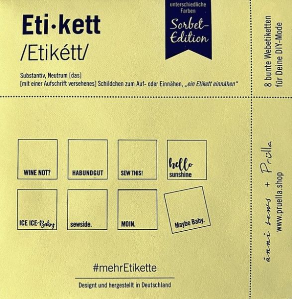 #mehrEtikette 3. Edition - SORBET