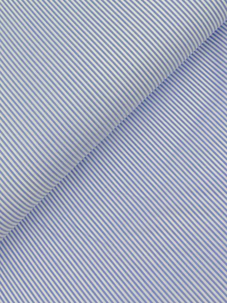 Blusenstoff Baumwolle Streifen Blau