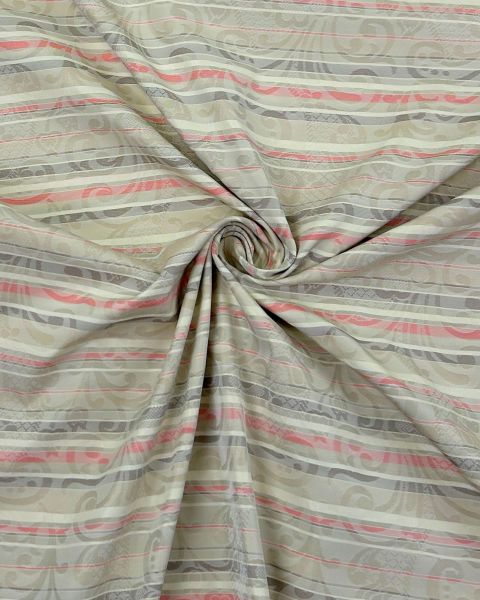 Taft Memory Streifen Beige Lachs
