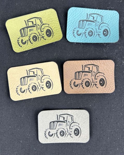 Kunstleder Label Trecker