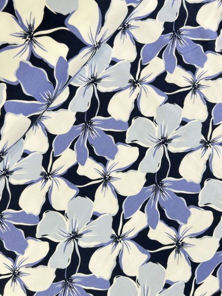 Sommersweat Blaue Blüten