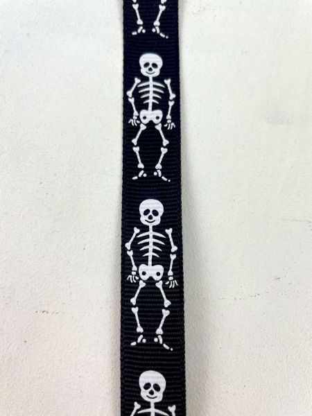 Ripsband Skelett 1,5cm