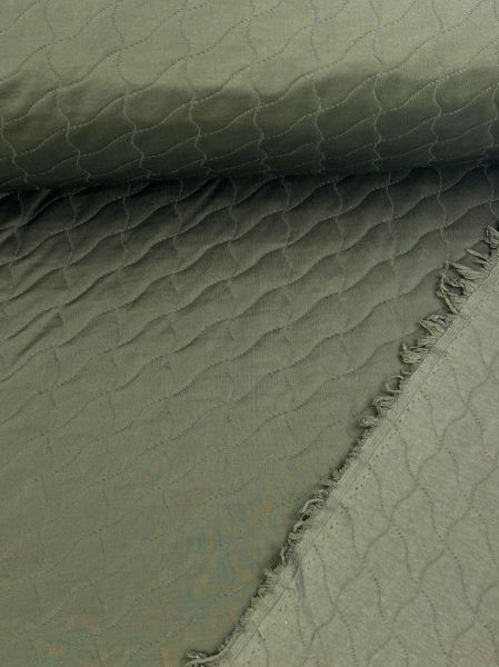 Interlock Doubleface Bekleidungsstoff Khaki