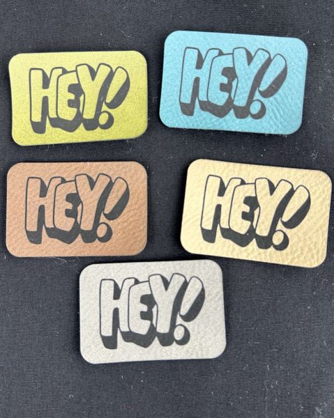 Kunstleder Label HEY !