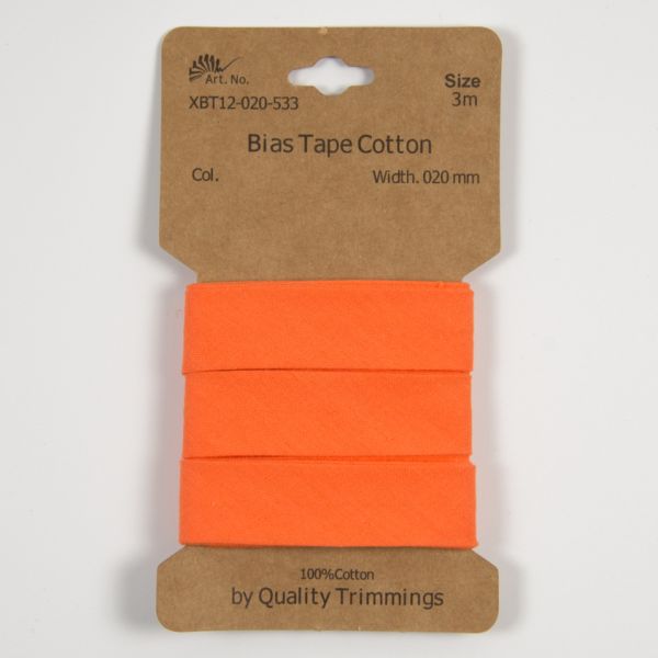 Schrägband Baumwolle Orange