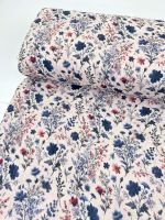 Musselin Stoff Digital Herbstblume Rosa Musselin Stoff Digital Herbstblume Rosa