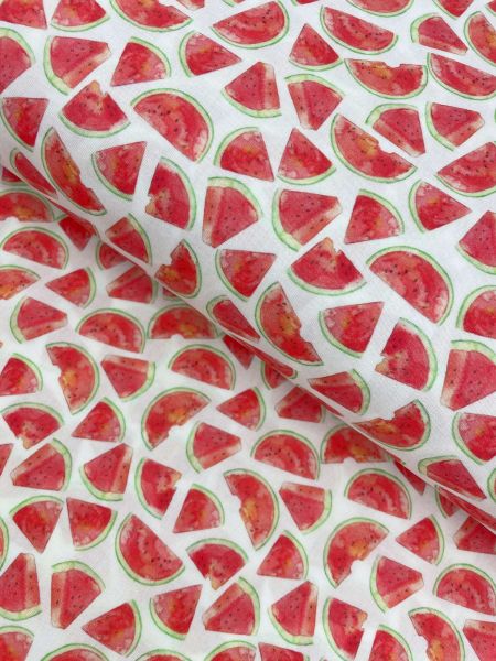 Baumwoll-Webware Wassermelone